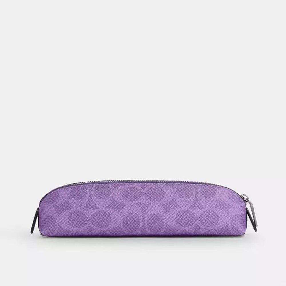 PENCIL CASE IN SIGNATURE CANVAS (COACH CZ206)
SILVER/IRIS